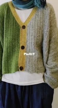m moos - Maysa Tomikawa - MIO The Crocheted Penguin Wing Cardigan