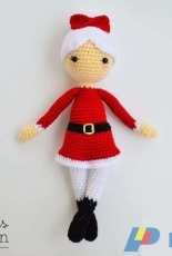 Bunnies and Yarn - Michelle Alvarez - Mrs Claus The Christmas Doll
