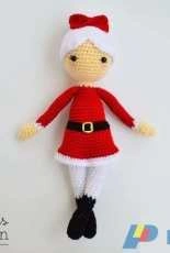Bunnies and Yarn - Michelle Alvarez - Mrs Claus The Christmas Doll