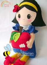 Chrys Altran-Felting Snow White-Free Pattern/Portuguese
