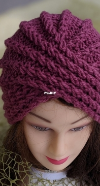 Twisted Turban Hat by Annanitato Lolo