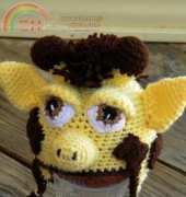 Desert Diamond Crochet - Rebecca Goldsmith - Giraffe Earflap Hat