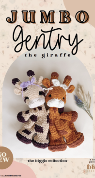 Bkay Crochet co - Brandi Martin - Jumbo Gentry the Giraffe