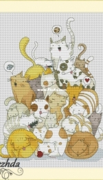 Cat Dreams by Nadezhda Gavrilenkova