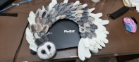 Owl Shawl job