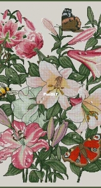 Lilies and Butterfly by Varvara Lesnayan XSD