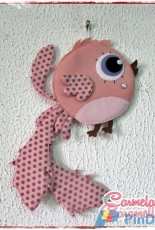 Carmela Caramella - Passarinho Bastidor /Little Bird Felt Pattern - Portuguese - Free