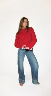 Chunky Raglan Sweater by Tuva Sandok - Free