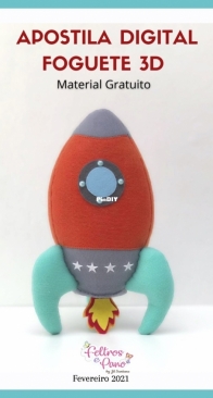 Feltros e Pano - Jil Santana - Rocket-3D - Foguete-3D - Portuguese - Free