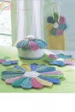Maggies Crochet- Maggie Weldon- PB006 Scrap Fan Kitchen Set