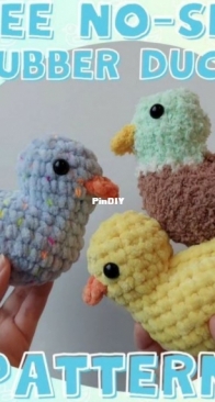 Nooks Hooks Shop - Anoek Strumane - No-Sew Rubber Duck - Free