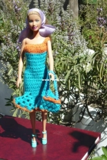 Maguinda Bolsón - Nazarena dress and bag set for dolls