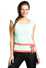 BC2233 Top with Bow by BC Garn Design Team - English Danish German - FREE