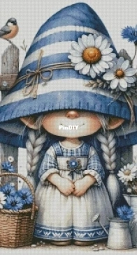 Chimera- Gnome with cornflowers