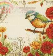 Anchor PSC505 Blue Tit & Poppies