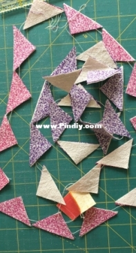 Sewing in row