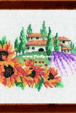 Permin of Copenhagen 12-5368 - Farmhouse and Sunflowers