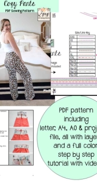 Patterns for Pirates - Cozy Pants - Sizes XXS-Plus 5X