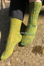 Ridge Road Socks by Corrine Walcher-Free
