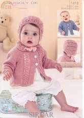 Sirdar Snnggly 1418 Cardigans and Bonnet