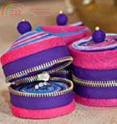 Coats-Rolled Felt Zipper Jewelry Box-Free Pattern