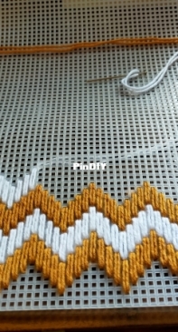 Plastic Canvas Bag - Rang Rang Motif