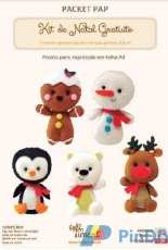 Timart -Kit de Natal Gratuito Felting Christmas - Portuguese - Free