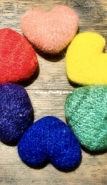 Heart Felties by Erin Kostashuk