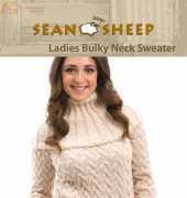 Sean Sheep-Ladies Bulky Neck Sweater