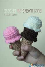 Hello Yellow Yarn - MJ Carlos - Crochet Ice Cream Cone - Free