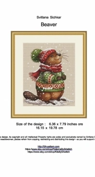 SAStitch - Beaver by Svetlana Sichkar XSD