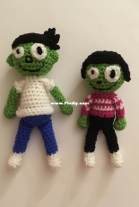 Shimmeree Creations - Jenn Mulherin - Amigurumi Dash and Dot - free