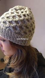 Tweedy Honeycomb Toque by Kent Turman - Free