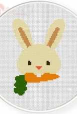 Daily Cross Stitch - Rabbit Loves Carrot