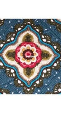 Jane crowfoot _ Indian roses crochet blanket pattern _ English