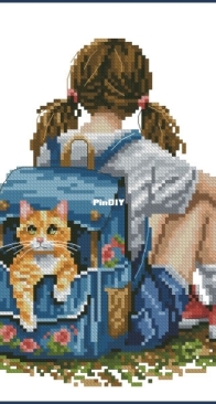 My Brave stitch - Girl With -Backpack XSD