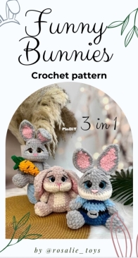 Rosalie Toys - Rosalie - Funny Bunnies 3 in 1