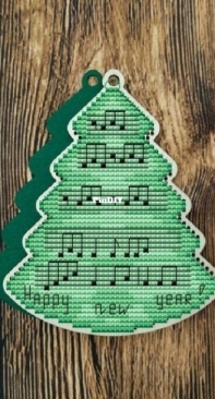 Musical Christmas Tree Ornament by Victoria Sokolova