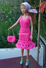 Maguinda Bolsón - Ivana dress and bag set for dolls