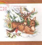 Vervaco 70.877 Deer and bird