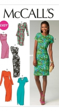 McCalls M6886 Misses Dress, size US 6-14
