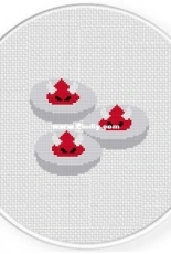 Daily Cross Stitch - Deviled Eggs