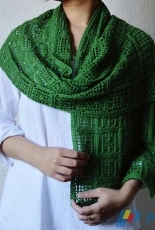Chaukor Shawl  by Sandhya S. /Swatch Love-Free