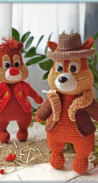 Toys from Zhenya - Evgenia Fedorets - Евгения Федорец - Chipmunks - Бурундуки - Russian