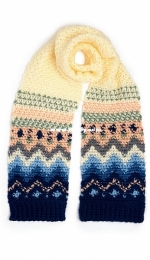 Yarnspirations Design Studio - Crochet Fair Isle Scarf  - Free
