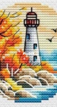 Lighthouse and Autumn 1 by Toma Mishukova