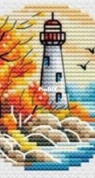 Lighthouse and Autumn 1 by Toma Mishukova