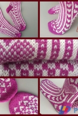 Carved Heart Socks by Ingrid Carré