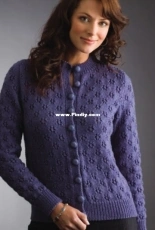 Eyelet Sweater or Cardigan by Patons Australia - free