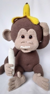 Made by CDoro - Claudia Rymkus - Wild Life XXL Monkey Charly - English, German and Dutch
